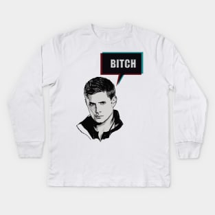 Dean Bitch Kids Long Sleeve T-Shirt